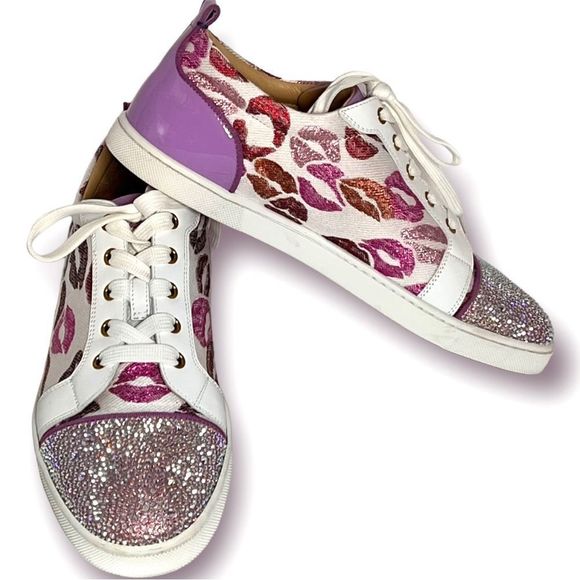 Christian Louboutin Gondolastrass Crystal Sneakers! 🫦 ❤️ Too Cute and Sparkling! - Picture 10 of 13